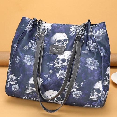 Multifunctional Gothic Style Bag Large Capacity Halloween Handbag Gift - Picture 8 of 14