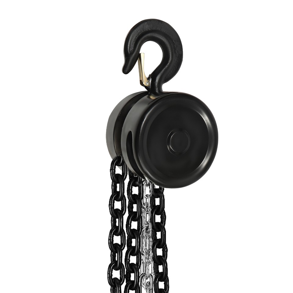 Heavy Duty Manual Hand Chain Hoist 3 Ton 6614 Lbs Capacity 10 Feet with