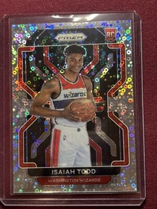 ISAIAH TODD 2021-22 PRIZM FAST BREAK #299 RC ROOKIE SILVER DISCO PRIZM WIZARDS