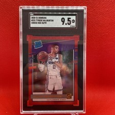 2020-21 Donruss Choice Rated Rookie Red /99 Tyrese Haliburton Rookie SGC 9.5
