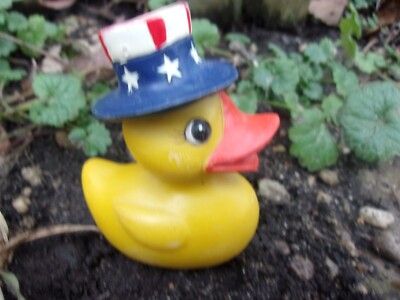 Latex duck mold plaster cement patriotic rubber duckling mould 2.5'' x 2''