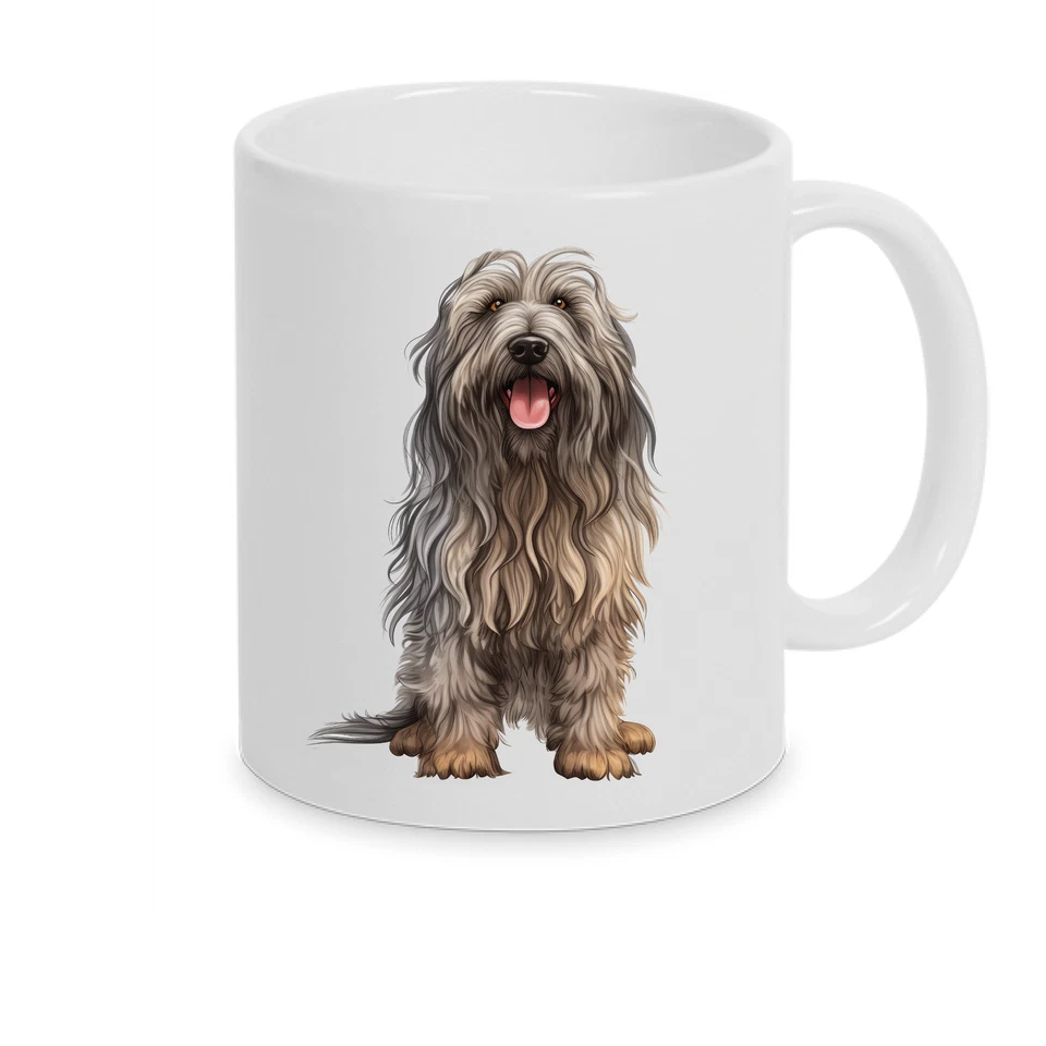 BYLOTTIELOU Bearded Collie Beardie -Personalisierte Tasse Hunderasse mit Namen Wunschtext