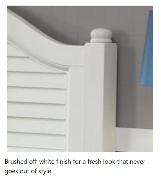 Home Styles Bermuda Twin SOMENTE CABECEIRA - Escovado Off White - SEM PERNAS/QUADRO - Imagem 2 de 4