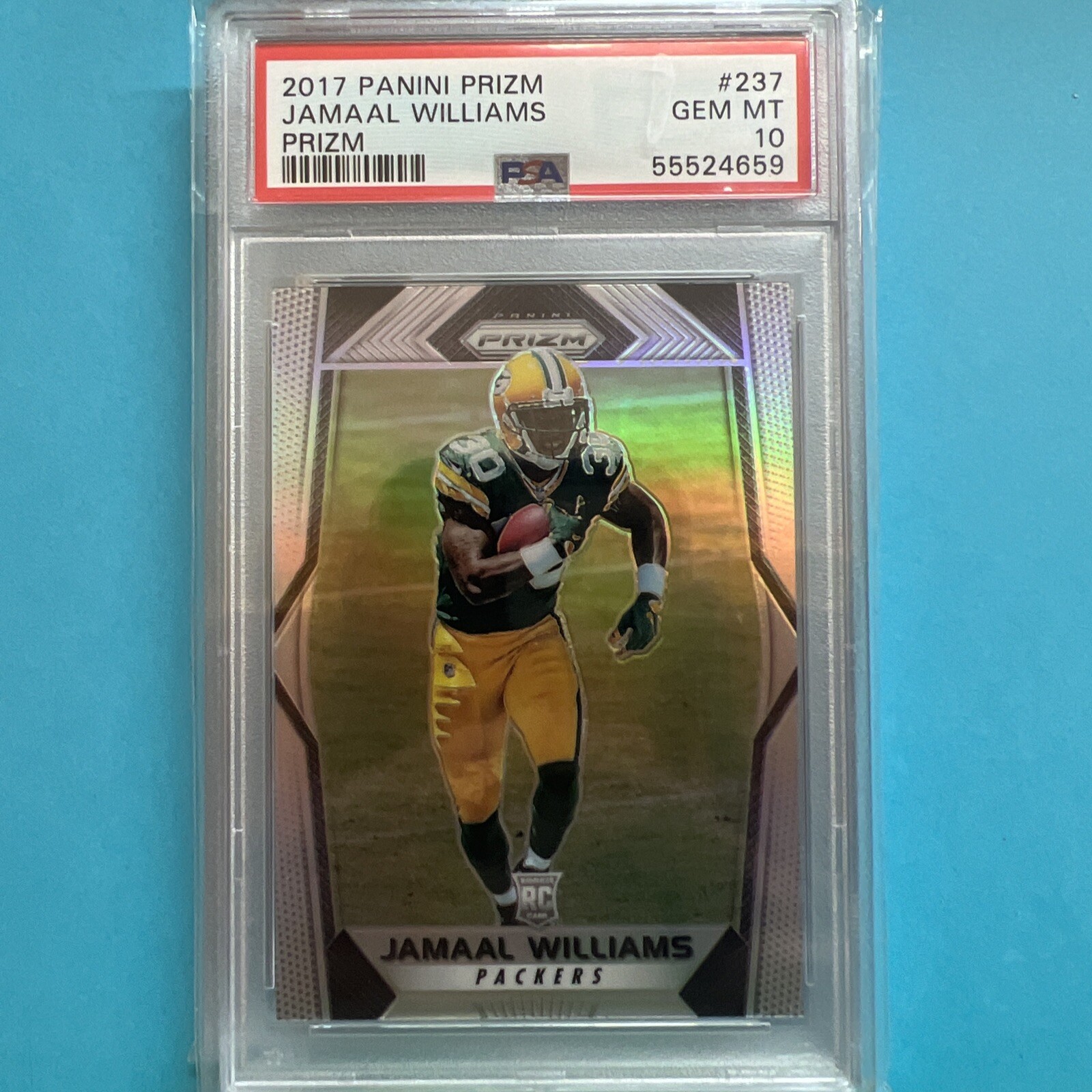 2017 Panini Prizm Jamaal Williams Rookie PSA 10
