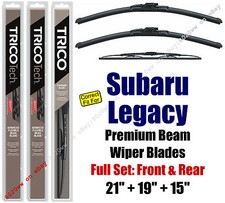 Wipers 3pk Premium Front + Rear - fit 1995-1999 Subaru Legacy - 19210/190/30150