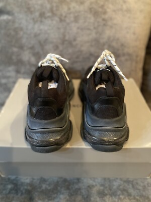 Balenciaga Triple S Sneaker Clear Sole Black - Size 7US/40EU | eBay