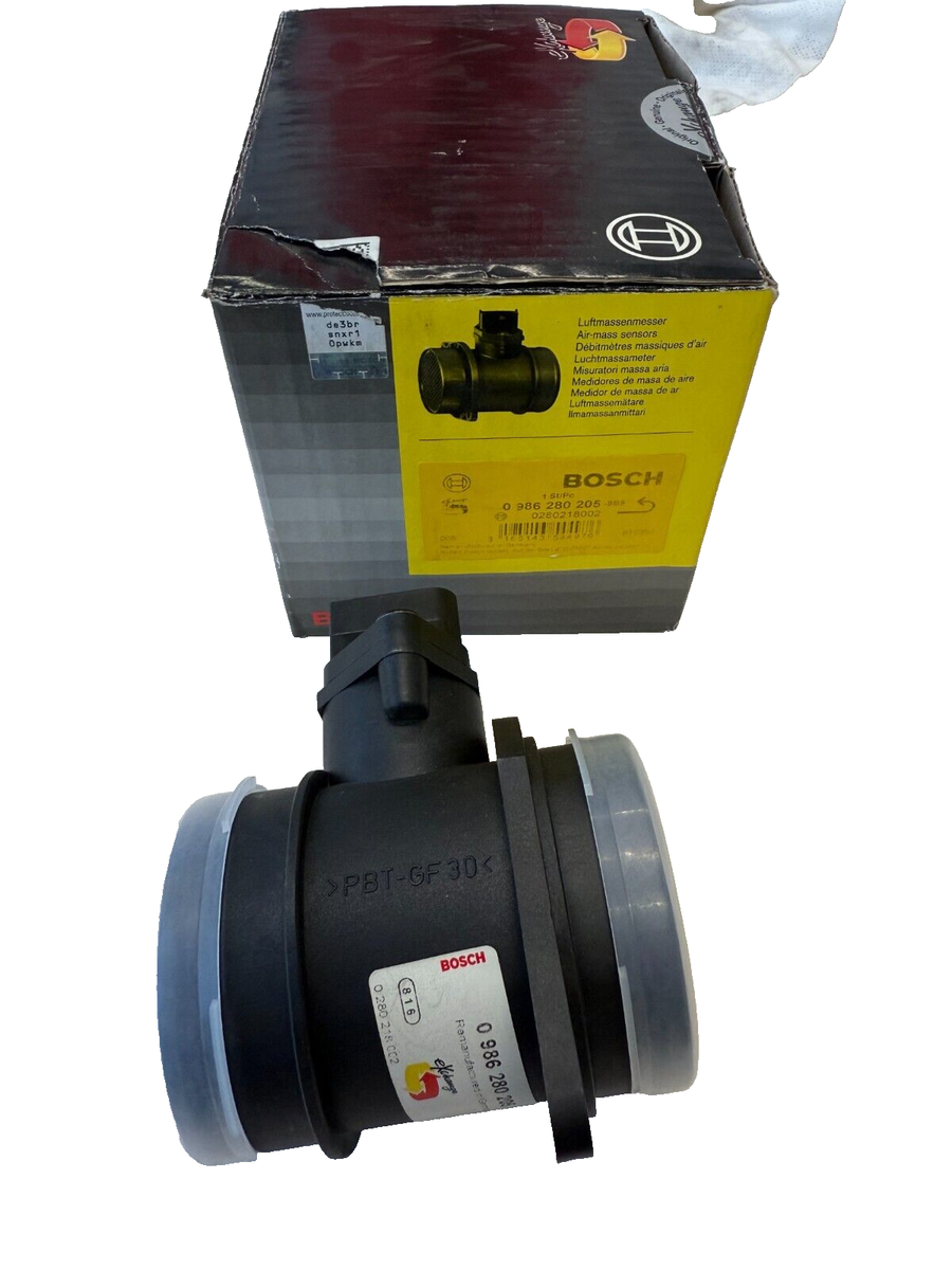 s① Bosch Mass Air Flow Sensor (MAF) 0 986 280 205 – Remanufactured | eBay