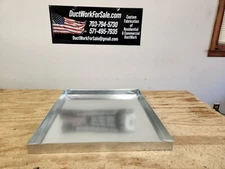 Two 19"x19"x2" 26 gauge galvanized metal leak free seamless drain pan