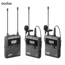 Godox WMicS1 KIT2 UHF Wireless Lavalier Microphone System 2*transmitter Receiver
