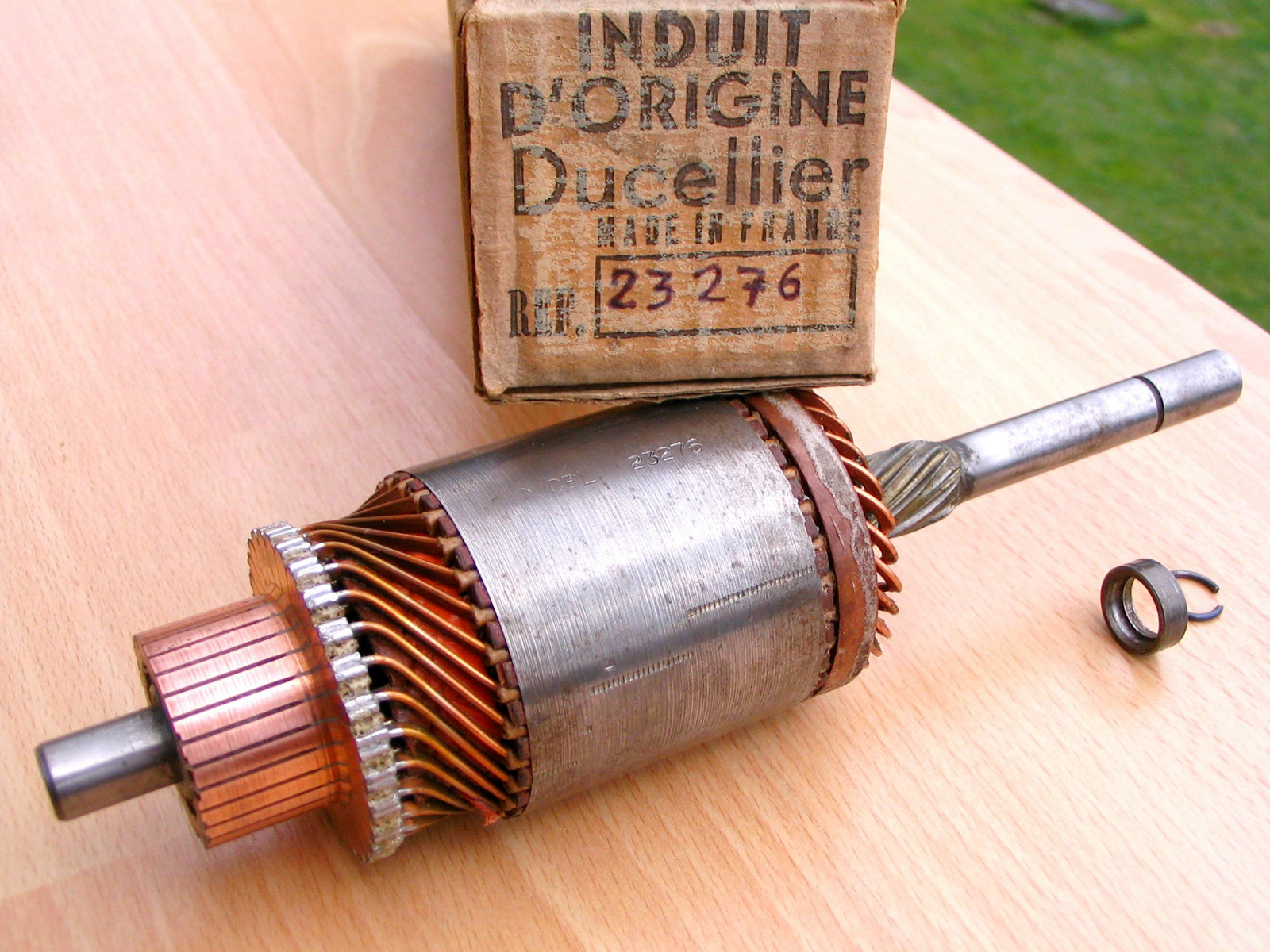 Induit démarreur neuf 6185 6202 pour moteur Renault 4L R5 et Citroën 2CV ancienne