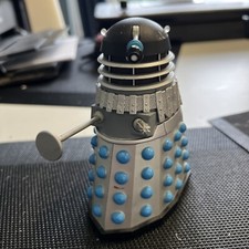 Custom Emperor Guard Dalek Silver And Blue Black Dome Plunger Dr Who Doctor
