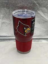 Louisville Cardinals NCAA 30oz Red Tumbler Cup Mug Boelter Brands New