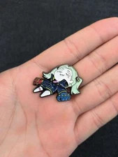 Cute Rebecca Hat Backpack Pin Cyberpunk 2077 Edgerunners Metal Badge Figure