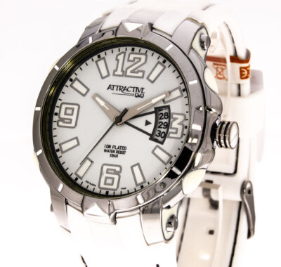 Q&Q by Citizen Herrenuhr DG16J304Y Silikonband Datum Leuchtzeiger 5ATM