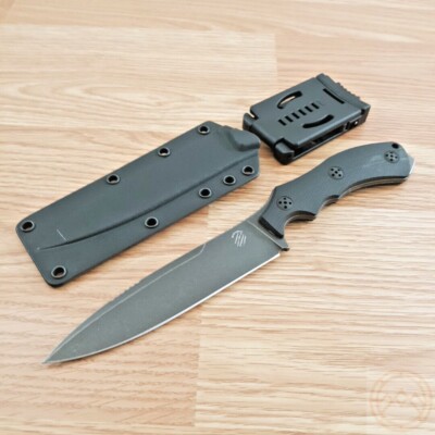 Bastinelli Creations RED Raptor Fixed Knife 5.5'' M390 Steel Blade G10 Handle