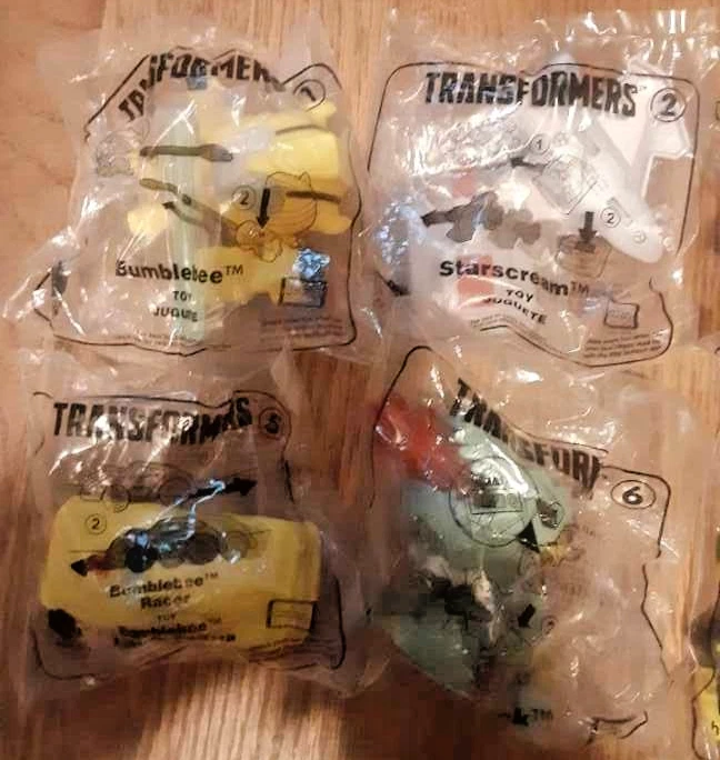 MISB Transformers Hasbro comp set 8 McDonalds Happy Meal toys Optimus Megatron Foto 4 de 4