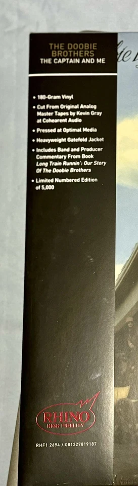 Doobie Brothers THE CAPTAIN AND ME (RHINO HIGH FIDELITY 180-Gram Vinyl LP) NEW - Image 3 of 4