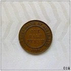 1927 George V Half Penny — photo from another recent sale