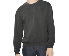 American Apparel TF478W Unisex French Terry Garment-Dyed Sweatshirt Faded Bl L