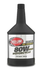 Red Line Oil 42704 80W Motorcycle Gear Oil Synthetic W/Shockproof 12 Quarts