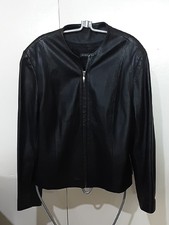 Alex & Co Women's 100% Leather Lined Vintage Jacket Uk 16 Pit-pit 22-23"