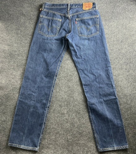 Levis 501 Jeans Men 34x34 Blue Straight Leg Denim USA 501-0115 | eBay