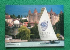 BLOCCHETTO DI 4 CARTOLINE ILLUSTRATE  KHAKI NAVY REGATTA  HAMILTON