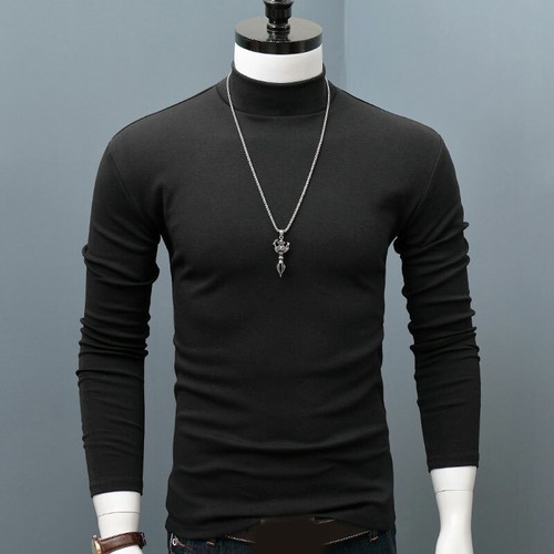 Men Turtle Neck Sweater Top T-Shirt Shirt Tee Extra Soft Winter Warm Size S-XXL✔ - Picture 15 of 20