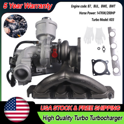 Turbocharger Turbo for Audi A4 A6 2.0T B7 BUL BWE BGB K03 2005 2007 2008 2006