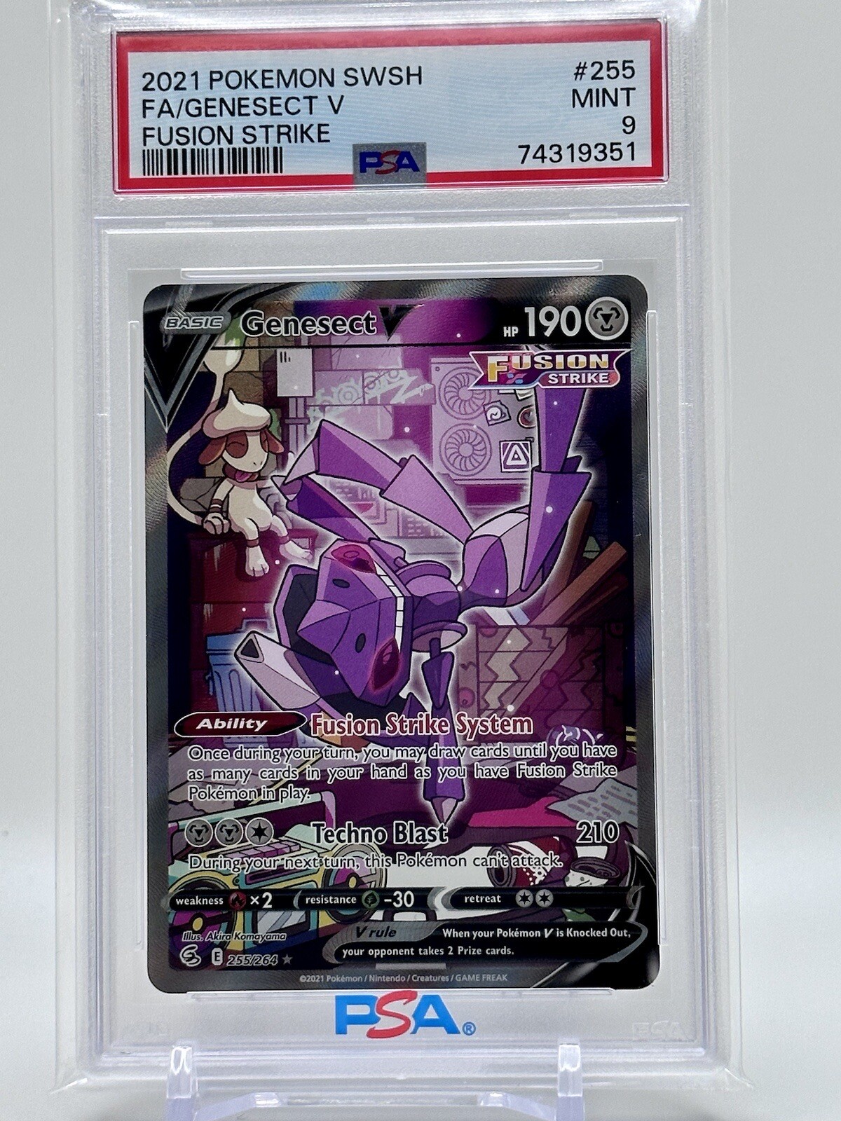 2021 Fusion Strike Genesect V Alternate Full Alt Art 255 PSA 9 Mint eBay
