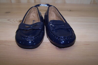 NEW Baby Gap Navy Blue Infant Girl SZ Penny Loafers