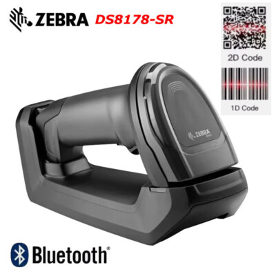 Zebra Symbol DS8178-SR 2D/1D Wireless Bluetooth Barcode Scanner with Cradle