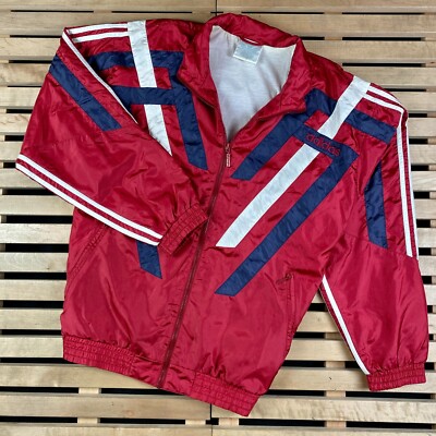 Mens Bomber Jacket Adidas Originals Vintage Size L