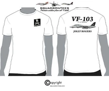 VF-103 Jolly Rogers F-14 D-3 Squadron T-Shirt- USN Licensed Product
