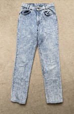 Vtg Levis jeans orange tab actual 27 x 31 USA made acid wash tapered