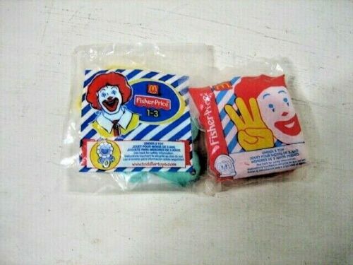 Mc Donalds Fisher Price toddler happy meal toys, 2 each brand new sealed