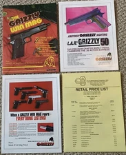 1994 Grizzly Win Mag vintage gun catalogs with 2 new inserts & price list
