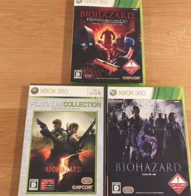 Resident Evil XBOX360 3-Piece Set from Japan(Used)(Good condition