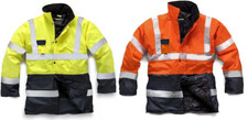 Standsafe Hi Vis Waterproof Jacket  Coat -  HV012 Hi Vis Two Tone Parka