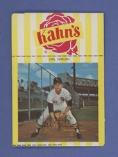 1969 Kahn's Wieners Joe Horlen Chicago White Sox