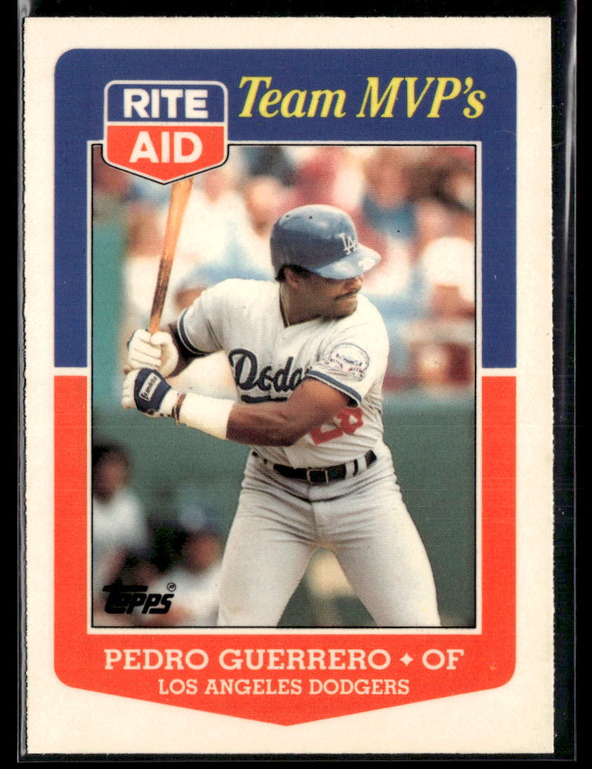 1988 Topps RiteAid Team MVP's 5 Pedro Guerrero Baseball Card 0501L eBay
