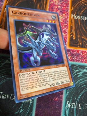 Yu-Gi-Oh! Carboneddon Karte – Super Rare, 1. Edition Aus „Dragons Of Legend“ | Sammlerstück