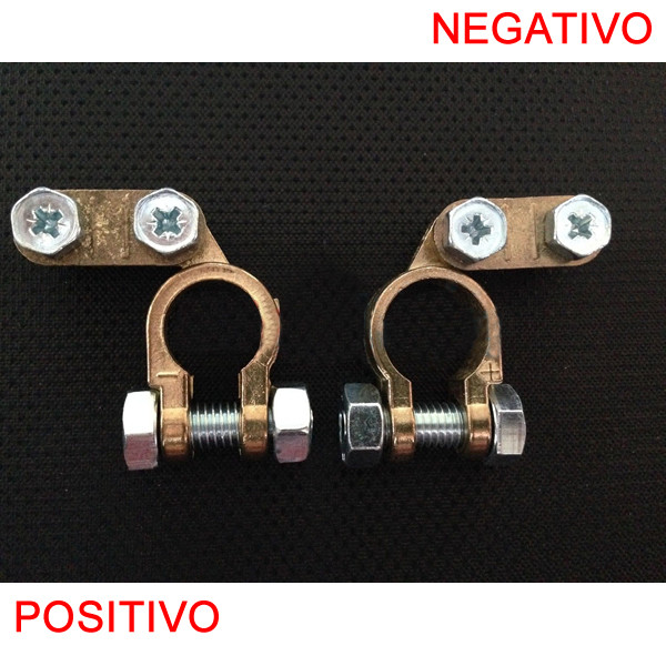 Morsetti piccoli 1000A Batteria coppia (positivo+negativo) auto trattori 12/13mm
