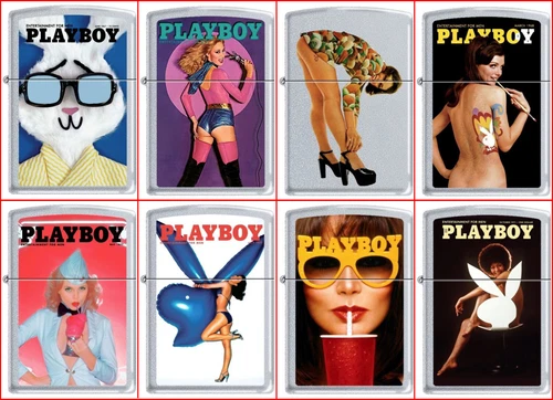 Zippo PlayBoy Cover 8 Lighter Set Pin Up Pinup RARE set #4 NEW L@@K