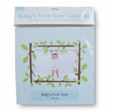 Way to Celebrate Baby's First Year Boy's Wall Calendar  Stickers for Milestones
