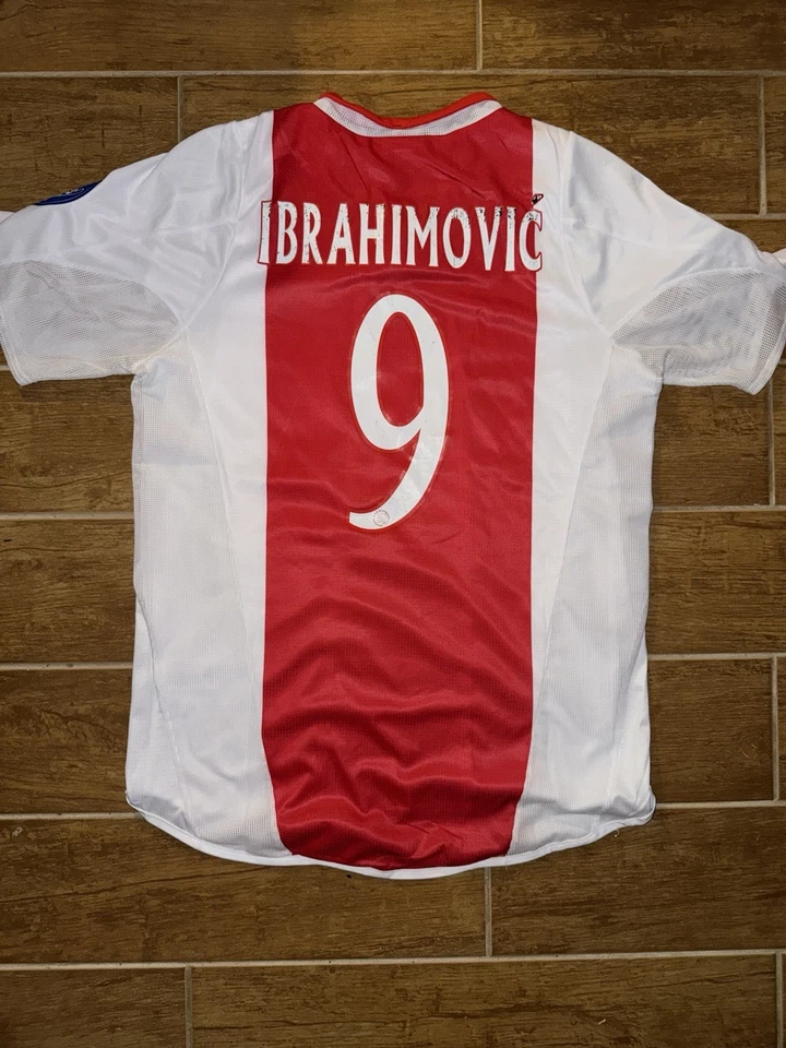 Camiseta deportiva local Adidas Ajax Zlatan Ibrahimovic 2002/03 talla L (nueva con etiquetas) Foto 2 de 3
