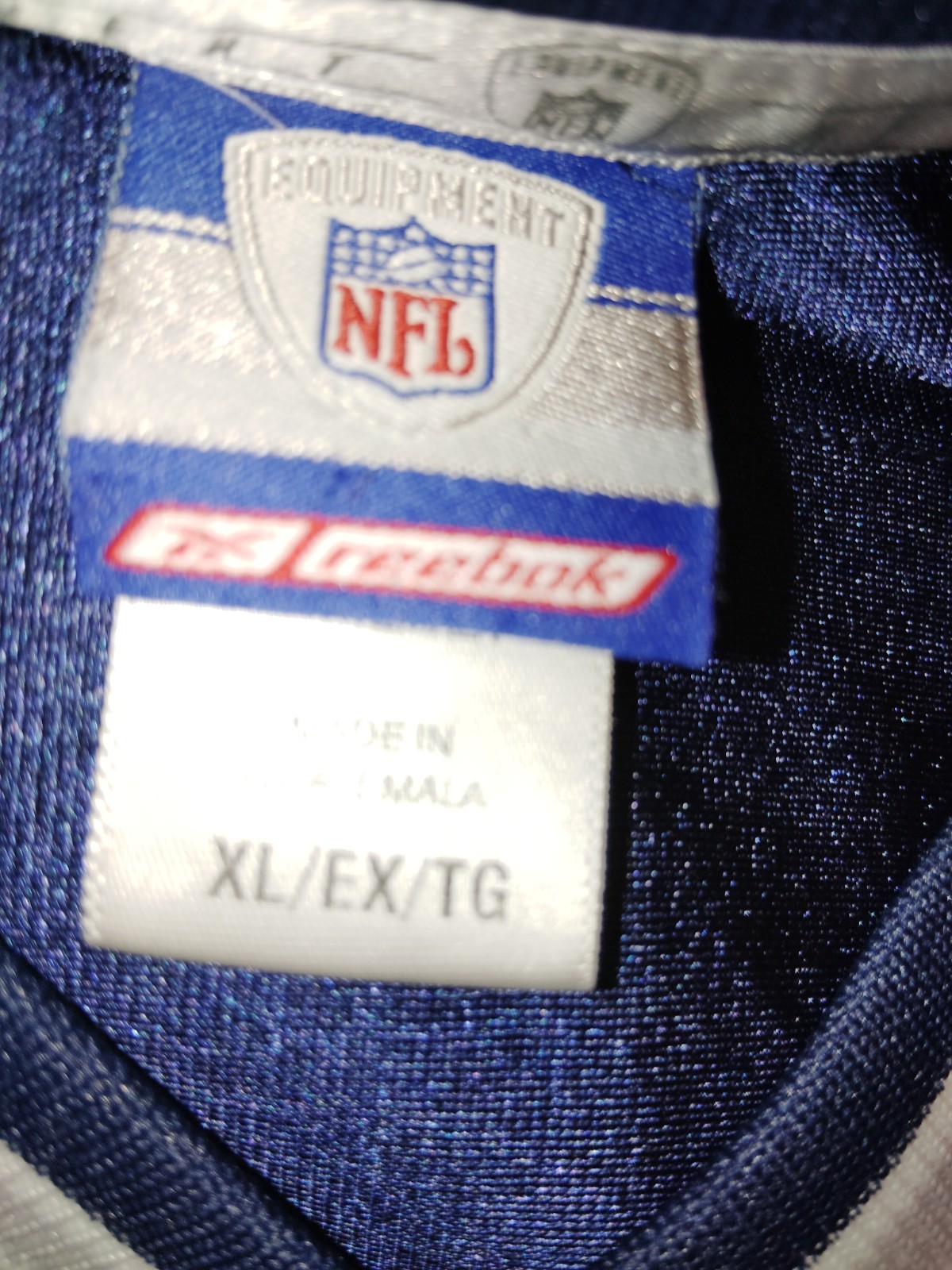 VINTAGE Dallas Cowboys Jersey Mens XL Blue Roy Williams 31 Reebok On Field Nylon thumbnail 4