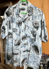 TRIUMPH OF CALIFORNIA SIZE XL BUTTON DOWN VINTAGE SHORT SLEEVE HAWAIIAN