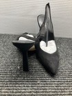 Marc Fisher Shoes Womens Size 8.5 Black Suede Slingback Pumps Heels Pointed Toe — photo 3