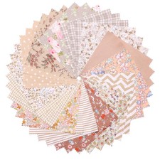 42 PCS Light Coffee 10x10 inch Layer Cake Fabric Squares for Quilting Sewing